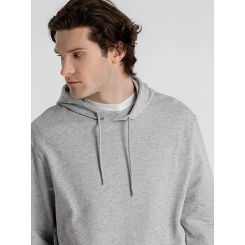 Толстовка с капюшоном унисекс Hoodie, серый меланж, размер XS
