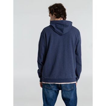 Толстовка с капюшоном унисекс Hoodie, синий меланж, размер S