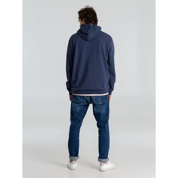 Толстовка с капюшоном унисекс Hoodie, синий меланж, размер 3XL