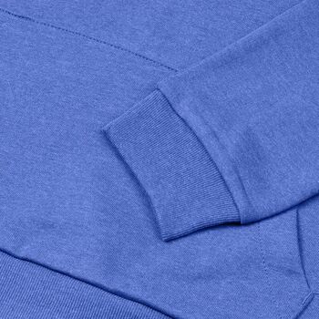 Толстовка с капюшоном унисекс Hoodie, ярко-синий меланж, размер XS