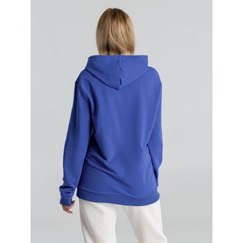 Толстовка с капюшоном унисекс Hoodie, ярко-синий меланж, размер XS