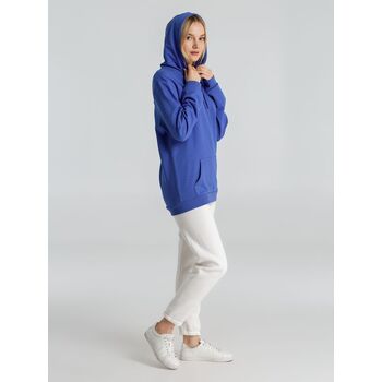 Толстовка с капюшоном унисекс Hoodie, ярко-синий меланж, размер XS