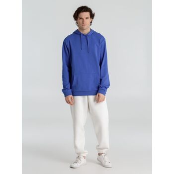 Толстовка с капюшоном унисекс Hoodie, ярко-синий меланж, размер XS