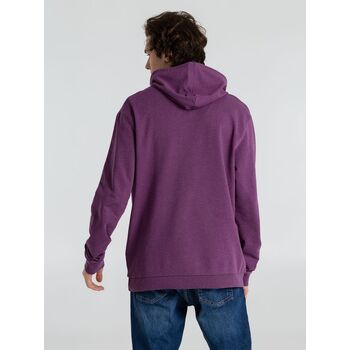 Толстовка с капюшоном унисекс Hoodie, фиолетовый меланж, размер S