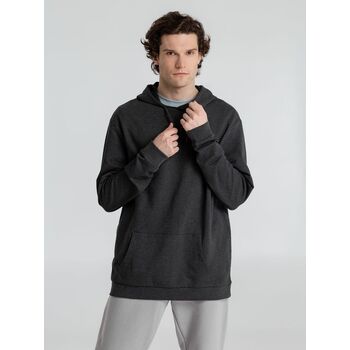 Толстовка с капюшоном унисекс Hoodie, серый меланж (антрацит), размер S