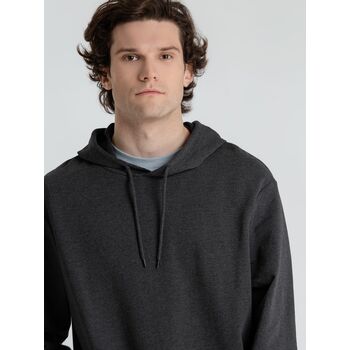 Толстовка с капюшоном унисекс Hoodie, серый меланж (антрацит), размер S