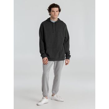 Толстовка с капюшоном унисекс Hoodie, серый меланж (антрацит), размер S