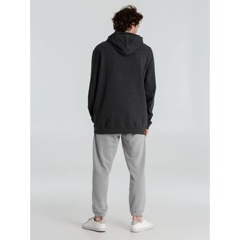 Толстовка с капюшоном унисекс Hoodie, серый меланж (антрацит), размер XS