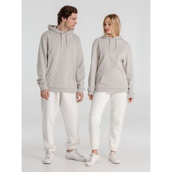 Толстовка с капюшоном унисекс Hoodie, дымчато-серая, размер XS
