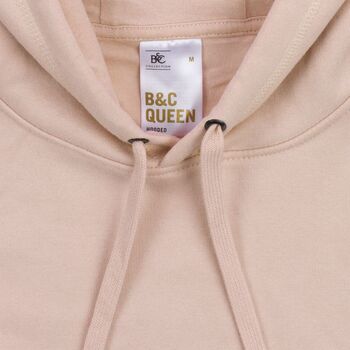 Толстовка с капюшоном женская Queen, серо-синяя, размер XS