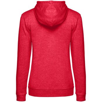 Толстовка с капюшоном женская Hoodie, красный меланж, размер L
