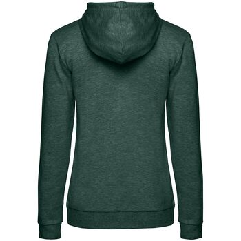 Толстовка с капюшоном женская Hoodie, темно-зеленый меланж, размер S