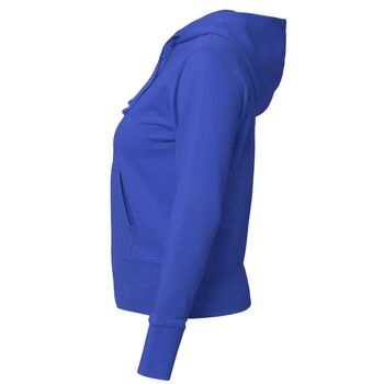 Толстовка женская Hooded Full Zip ярко-синяя, размер L