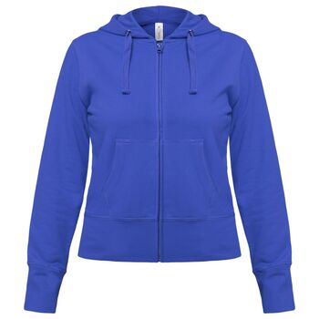 Толстовка женская Hooded Full Zip ярко-синяя, размер XS