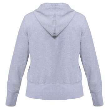 Толстовка женская Hooded Full Zip серый меланж, размер XS