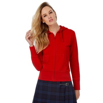 Толстовка женская Hooded Full Zip серый меланж, размер XS