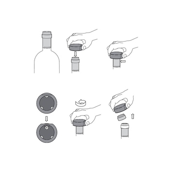 Нож для срезания фольги "Foilcut", черный
