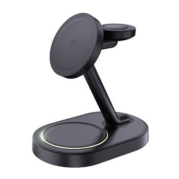 Беспроводная зарядная станция 3 в 1 MagSafe QI2 NEO Galaxy, черная, Deppa