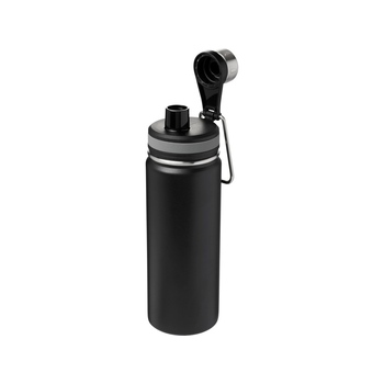 Спортивная бутылка Gessi объемом 590 мл с медной вакуумной изоляцией, черный