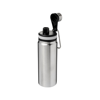 Спортивная бутылка Gessi объемом 590 мл с медной вакуумной изоляцией, серебристый