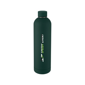 Spring Медная спортивная бутылка объемом 1 л с вакуумной изоляцией , green flash