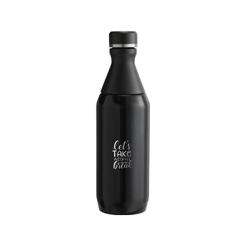 Бутылка для воды Stanley All Day Slim объемом 350 мл - черный глянцевый