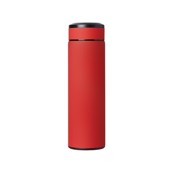 Вакуумный термос "Vacuum Flask C1", soft touch, 420мл, красный