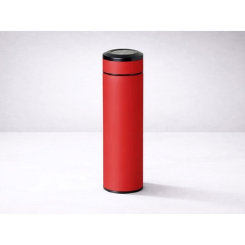 Вакуумный термос "Vacuum Flask C1", soft touch, 420мл, красный