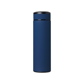 Вакуумный термос "Vacuum Flask C1", soft touch, 420мл, темно-синий