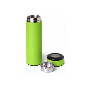 Вакуумный термос "Vacuum Flask C1", soft touch, 420мл, зеленое яблоко