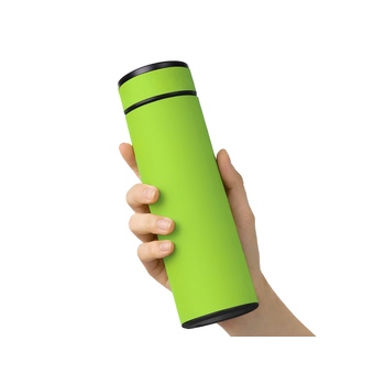 Вакуумный термос "Vacuum Flask C1", soft touch, 420мл, зеленое яблоко