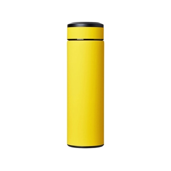 Вакуумный термос "Vacuum Flask C1", soft touch, 420мл, желтый