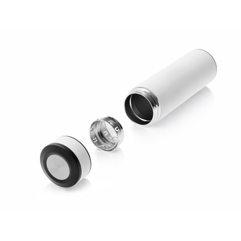 Вакуумный термос "Vacuum Flask C1", soft touch, 420мл, белый