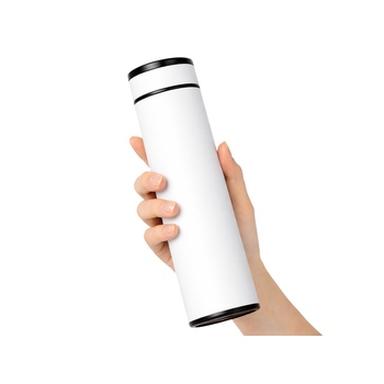 Вакуумный термос "Vacuum Flask C1", soft touch, 420мл, белый