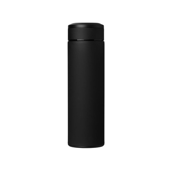 Вакуумный термос "Vacuum Flask C1", soft touch, 420мл, черный