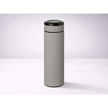 Вакуумный термос "Vacuum Flask C1", soft touch, 420мл, серый