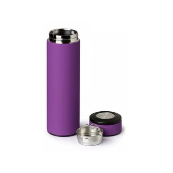 Вакуумный термос "Vacuum Flask C1", soft touch, 420мл, фиолетовый