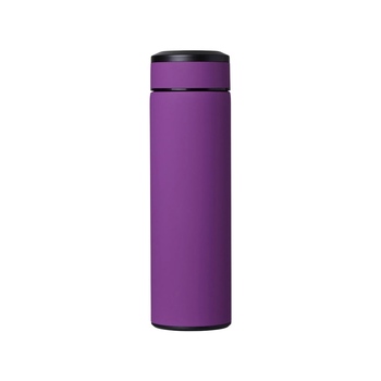 Вакуумный термос "Vacuum Flask C1", soft touch, 420мл, фиолетовый