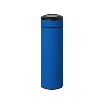 Вакуумный термос "Vacuum Flask C1", soft touch, 420мл, синий