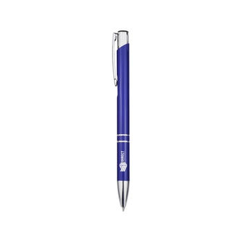 Шариковая ручка Moneta из переработанного алюминия - Ярко-синий