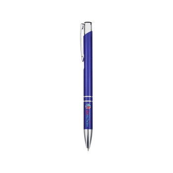 Шариковая ручка Moneta из переработанного алюминия - Ярко-синий