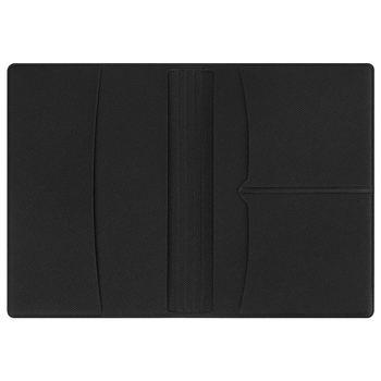 Обложка для паспорта с RFID защитой отделений для пластиковых карт "Favor", черная