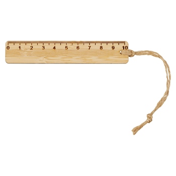Закладка с линейкой из бамбука "Bookmark", натуральный