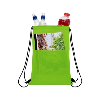 Сумка-холодильник Oriole на шнуровке на 12 банок, лайм