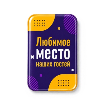 Смоляной стикер вертикальный на дверь M, 9,3х13,7 см