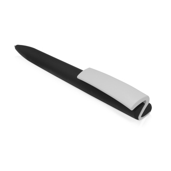 Ручка пластиковая soft-touch шариковая «Zorro», черный/белый