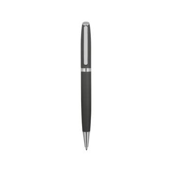 Ручка металлическая шариковая «Flow» soft-touch, серый/серебристый
