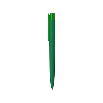 Шариковая ручка "RECYCLED PET PEN PRO K transparent GUM" soft-touch, зеленый