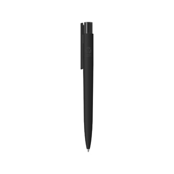 Шариковая ручка "RECYCLED PET PEN PRO K transparent GUM" soft-touch, черный