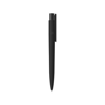 Шариковая ручка "RECYCLED PET PEN PRO K transparent GUM" soft-touch, черный